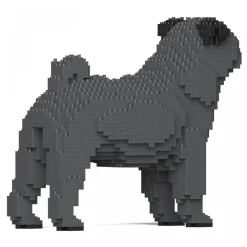 Jekca Games-- Pug 01S-M04 - Lego - Sculpture - Construction - 4D - Brick Animals - Toys - Avvenice