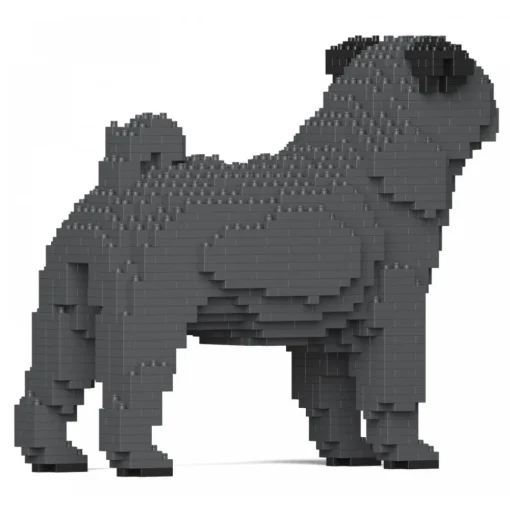 Jekca Games-- Pug 01S-M04 - Lego - Sculpture - Construction - 4D - Brick Animals - Toys - Avvenice