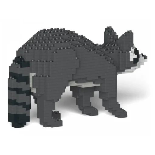 Jekca Games-- Raccoon 01S - Lego - Sculpture - Construction - 4D - Brick Animals - Toys - Avvenice