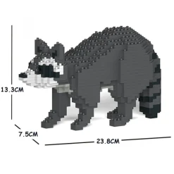 Jekca Games-- Raccoon 01S - Lego - Sculpture - Construction - 4D - Brick Animals - Toys - Avvenice