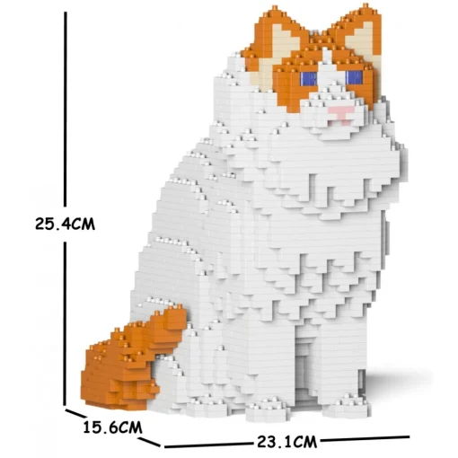 Jekca Games-- Ragdoll Cat 01S-M04 - Lego - Sculpture - Construction - 4D - Brick Animals - Toys - Avvenice
