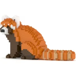 Jekca Games-- Red Panda 01 - Big - Lego - Sculpture - Construction - 4D - Brick Animals - Toys - Avvenice