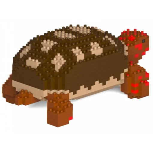 Jekca Games-- Red-footed Tortoise 01 - Big - Lego - Sculpture - Construction - 4D - Brick Animals - Toys - Avvenice