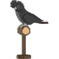 Jekca Games-- Red-tailed Black Cockatoo 01S - Lego - Sculpture - Construction - 4D - Brick Animals - Toys - Avvenice