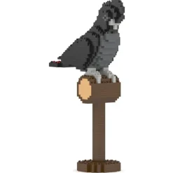 Jekca Games-- Red-tailed Black Cockatoo 01S - Lego - Sculpture - Construction - 4D - Brick Animals - Toys - Avvenice