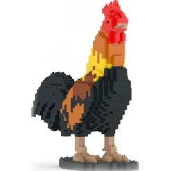 Jekca Games-- Rooster 01 - Big - Lego - Sculpture - Construction - 4D - Brick Animals - Toys - Avvenice