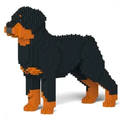 Jekca Games-- Rottweiler 01S - Lego - Sculpture - Construction - 4D - Brick Animals - Toys - Avvenice