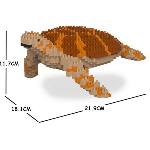 Jekca Games-- Sea Turtle 01S-M01 - Lego - Sculpture - Construction - 4D - Brick Animals - Toys - Avvenice