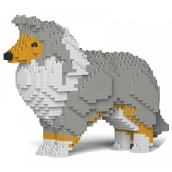 Jekca Games-- Shetland Sheepdog 01S-M01 - Lego - Sculpture - Construction - 4D - Brick Animals - Toys - Avvenice