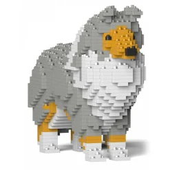 Jekca Games-- Shetland Sheepdog 01S-M01 - Lego - Sculpture - Construction - 4D - Brick Animals - Toys - Avvenice