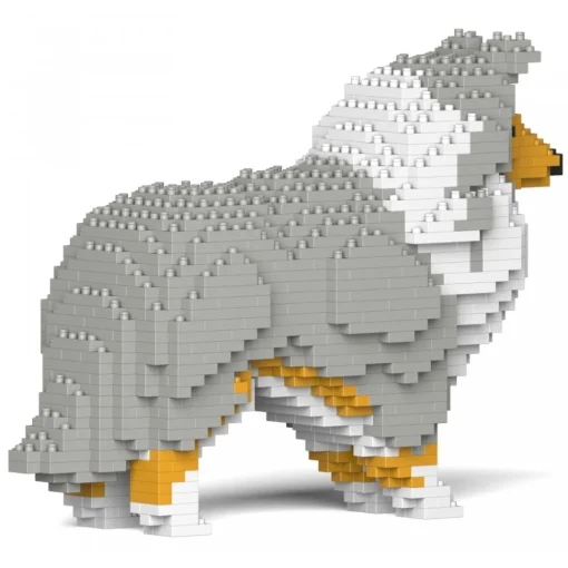 Jekca Games-- Shetland Sheepdog 01S-M01 - Lego - Sculpture - Construction - 4D - Brick Animals - Toys - Avvenice