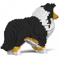 Jekca Games-- Shetland Sheepdog 01S-S02 - Lego - Sculpture - Construction - 4D - Brick Animals - Toys - Avvenice