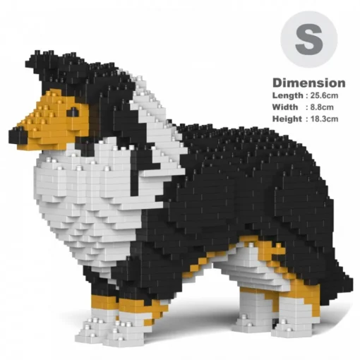 Jekca Games-- Shetland Sheepdog 01S-S02 - Lego - Sculpture - Construction - 4D - Brick Animals - Toys - Avvenice