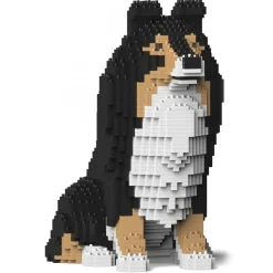 Jekca Games-- Shetland Sheepdog 03-M02 - Lego - Sculpture - Construction - 4D - Brick Animals - Toys - Avvenice