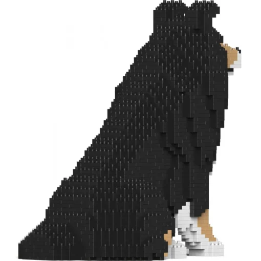 Jekca Games-- Shetland Sheepdog 03-M02 - Lego - Sculpture - Construction - 4D - Brick Animals - Toys - Avvenice
