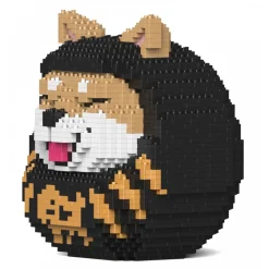 Jekca Games-- Shiba Daruma Doll 01S-M02 - Lego - Sculpture - Construction - 4D - Brick Animals - Toys - Avvenice
