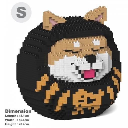 Jekca Games-- Shiba Daruma Doll 01S-M02 - Lego - Sculpture - Construction - 4D - Brick Animals - Toys - Avvenice