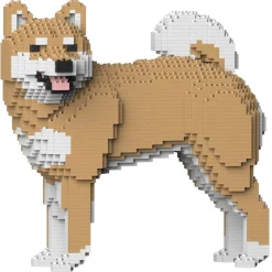 Jekca Games-- Shiba Inu 02-M02 - Big - Lego - Sculpture - Construction - 4D - Brick Animals - Toys - Avvenice