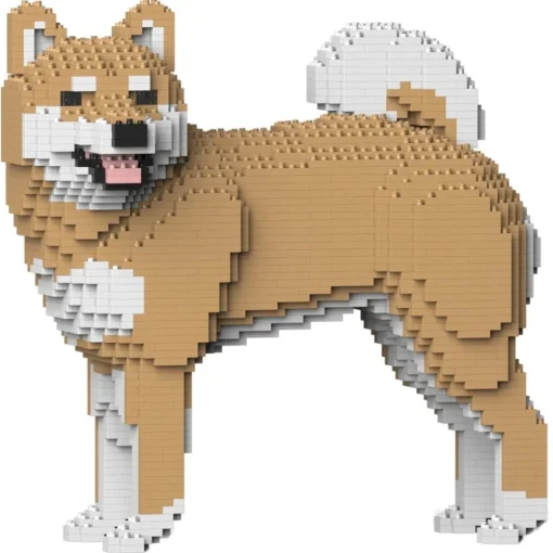 Jekca Games-- Shiba Inu 02-M02 - Big - Lego - Sculpture - Construction - 4D - Brick Animals - Toys - Avvenice