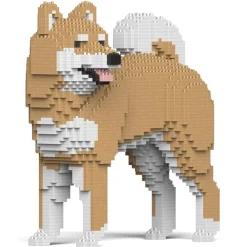 Jekca Games-- Shiba Inu 02-M02 - Big - Lego - Sculpture - Construction - 4D - Brick Animals - Toys - Avvenice