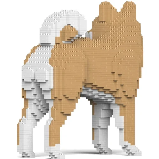 Jekca Games-- Shiba Inu 02-M02 - Big - Lego - Sculpture - Construction - 4D - Brick Animals - Toys - Avvenice
