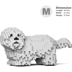 Jekca Games-- Shih Tzu 01-M03 - Big - Lego - Sculpture - Construction - 4D - Brick Animals - Toys - Avvenice