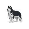 Jekca Games-- Siberian Husky - Rauco - Dog - 01S-M01 - Lego - Sculpture - Construction - 4D - Brick Animals - Toys - Avvenice