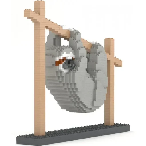 Jekca Games-- Sloth 01 - Big - Lego - Sculpture - Construction - 4D - Brick Animals - Toys - Avvenice