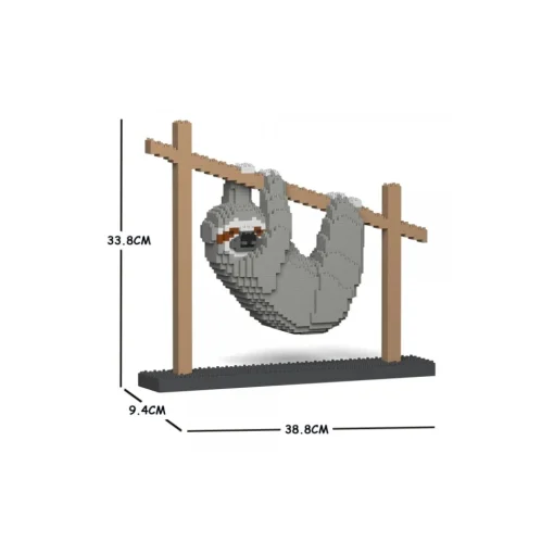 Jekca Games-- Sloth - 01S - Lego - Sculpture - Construction - 4D - Brick Animals - Toys - Avvenice