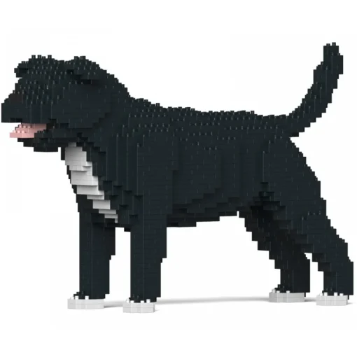 Jekca Games-- Staffordshire Bull Terrier 01S-M02 - Lego - Sculpture - Construction - 4D - Brick Animals - Toys - Avvenice