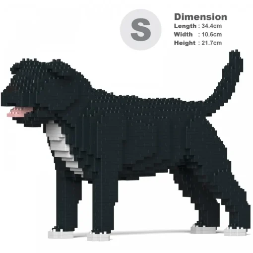 Jekca Games-- Staffordshire Bull Terrier 01S-M02 - Lego - Sculpture - Construction - 4D - Brick Animals - Toys - Avvenice
