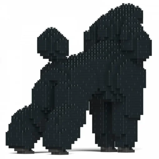 Jekca Games-- Standard Poodle 01-M01 - Big - Lego - Sculpture - Construction - 4D - Brick Animals - Toys - Avvenice