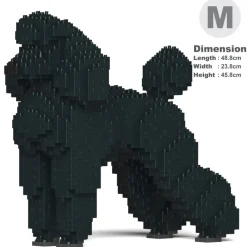 Jekca Games-- Standard Poodle 01-M01 - Big - Lego - Sculpture - Construction - 4D - Brick Animals - Toys - Avvenice