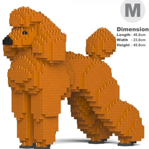 Jekca Games-- Standard Poodle 01-S13 - Big - Lego - Sculpture - Construction - 4D - Brick Animals - Toys - Avvenice