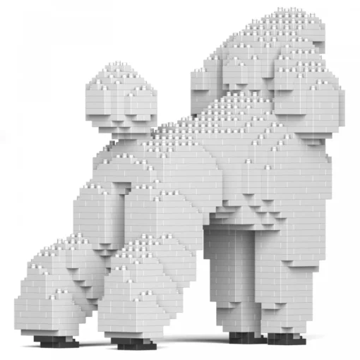 Jekca Games-- Standard Poodle 01S-S01 - Lego - Sculpture - Construction - 4D - Brick Animals - Toys - Avvenice