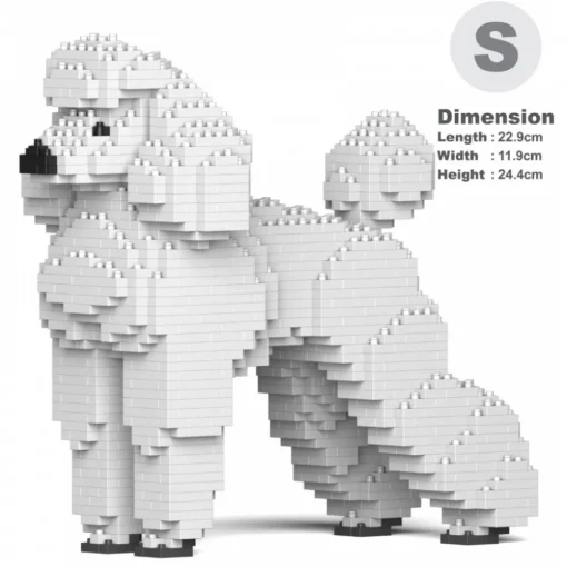 Jekca Games-- Standard Poodle 01S-S01 - Lego - Sculpture - Construction - 4D - Brick Animals - Toys - Avvenice
