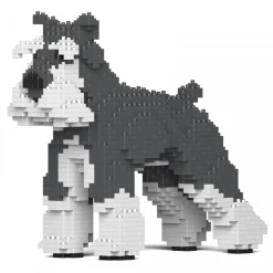 Jekca Games-- Standard Schnauzer 01S-M01 - Lego - Sculpture - Construction - 4D - Brick Animals - Toys - Avvenice