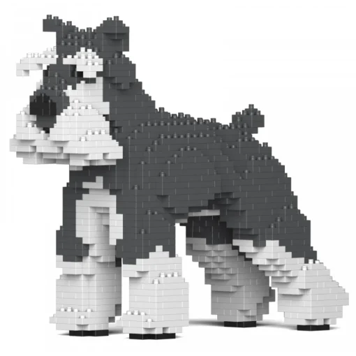Jekca Games-- Standard Schnauzer 01S-M01 - Lego - Sculpture - Construction - 4D - Brick Animals - Toys - Avvenice