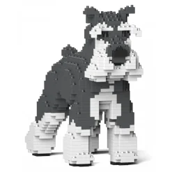 Jekca Games-- Standard Schnauzer 01S-M01 - Lego - Sculpture - Construction - 4D - Brick Animals - Toys - Avvenice
