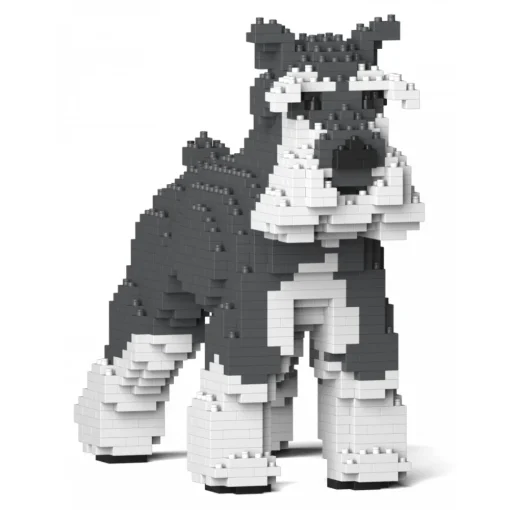 Jekca Games-- Standard Schnauzer 01S-M01 - Lego - Sculpture - Construction - 4D - Brick Animals - Toys - Avvenice