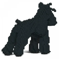 Jekca Games-- Standard Schnauzer 01S-M03 - Lego - Sculpture - Construction - 4D - Brick Animals - Toys - Avvenice
