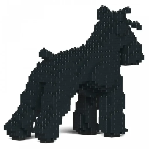 Jekca Games-- Standard Schnauzer 01S-M03 - Lego - Sculpture - Construction - 4D - Brick Animals - Toys - Avvenice