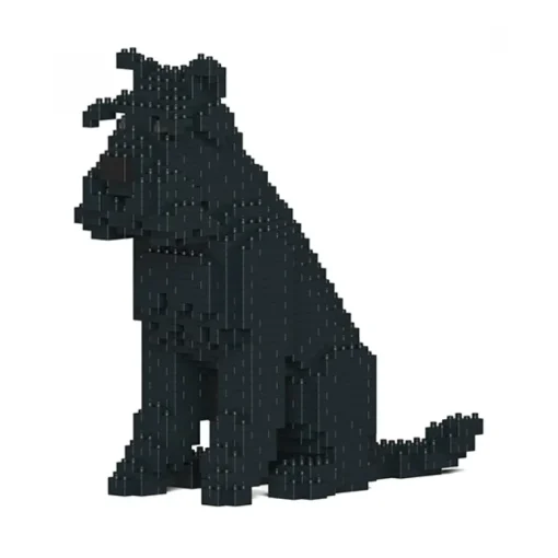 Jekca Games-- Standard Schnauzer 04S-M03 - Lego - Sculpture - Construction - 4D - Brick Animals - Toys - Avvenice