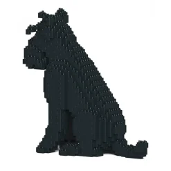 Jekca Games-- Standard Schnauzer 04S-M03 - Lego - Sculpture - Construction - 4D - Brick Animals - Toys - Avvenice