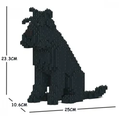 Jekca Games-- Standard Schnauzer 04S-M03 - Lego - Sculpture - Construction - 4D - Brick Animals - Toys - Avvenice
