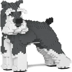 Jekca Games-- Standard Schnauzer 02-M01 - Big - Lego - Sculpture - Construction - 4D - Brick Animals - Toys - Avvenice