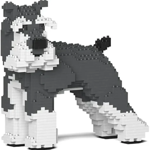 Jekca Games-- Standard Schnauzer 02-M01 - Big - Lego - Sculpture - Construction - 4D - Brick Animals - Toys - Avvenice