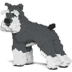 Jekca Games-- Standard Schnauzer 02-M01 - Big - Lego - Sculpture - Construction - 4D - Brick Animals - Toys - Avvenice