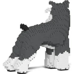 Jekca Games-- Standard Schnauzer 02-M01 - Big - Lego - Sculpture - Construction - 4D - Brick Animals - Toys - Avvenice
