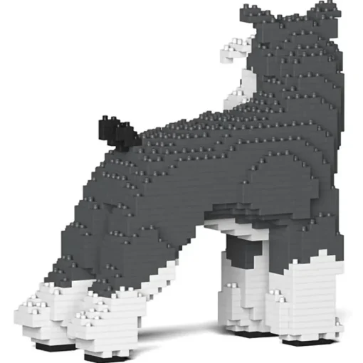 Jekca Games-- Standard Schnauzer 02-M01 - Big - Lego - Sculpture - Construction - 4D - Brick Animals - Toys - Avvenice